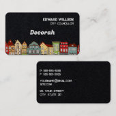 町長カウンセラー 名刺 (正面/裏面)