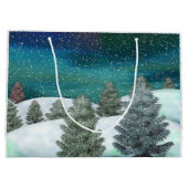 町霜の降りたのクリスマスのみ ラージペーパーバッグ (裏面)