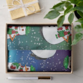 町霜の降りたのクリスマスの暗い全サイズ 薄葉紙 (ギフト)