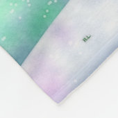 町霜の降りたのクリスマス フリースブランケット (角)