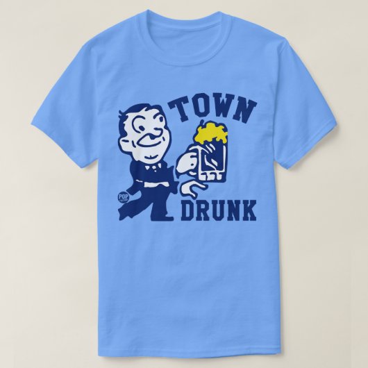 町飲 Tシャツ (デザイン正面)