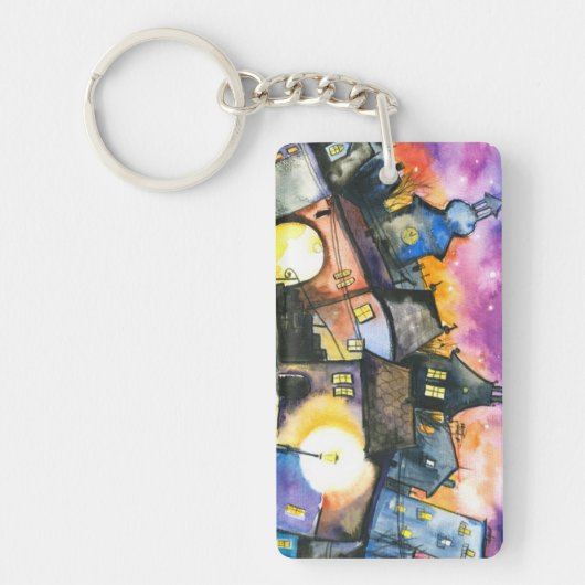 町 キーホルダー (正面)