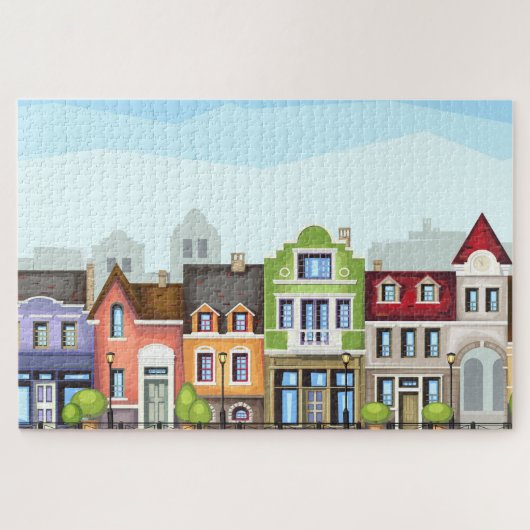 町 ジグソーパズル (横)