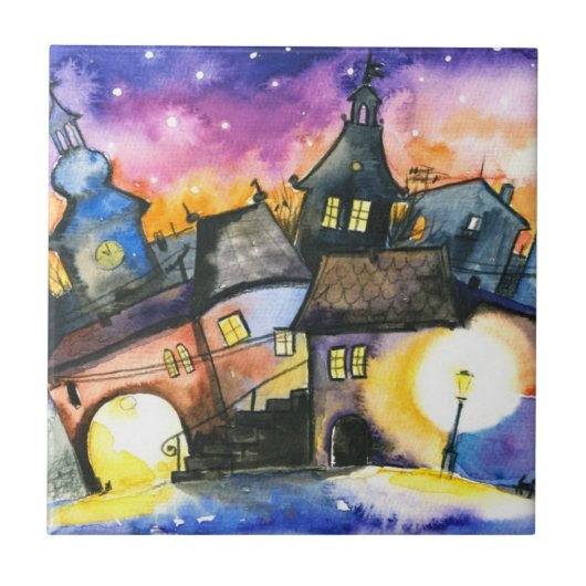 町 タイル (正面)