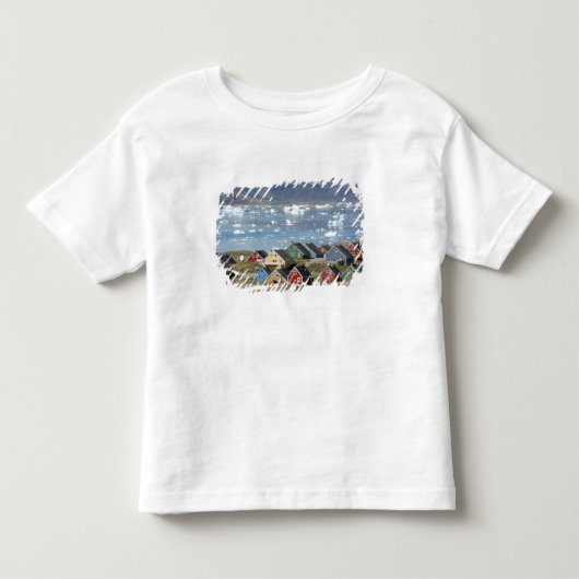 町、ナルサクのカラフルな建築 トドラーTシャツ (正面)