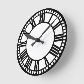 町 ラウンド壁時計 (傾斜)