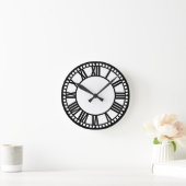 町 ラウンド壁時計 (ホーム)