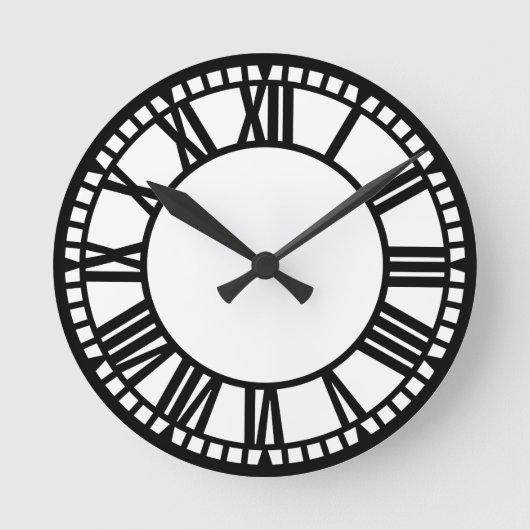 町 ラウンド壁時計 (正面)