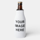画像と文字はこちらカスタムの空白のテンプレート ボトルクーラー (ボトル正面)