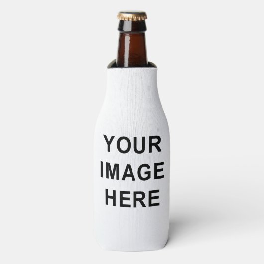画像と文字はこちらカスタムの空白のテンプレート ボトルクーラー (ボトル正面)