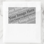 画像と文字カスタマイズ可能ステッカー 長方形シール (バッグ)