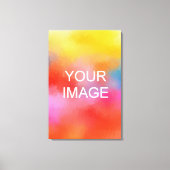 画像のアップロード写真ロゴ拡大（大） キャンバスプリント (正面)