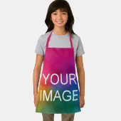 画像の写真の追加文字または名前Kids Girls Boys エプロン (インサイチュ)