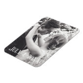 画像の追加7月4日結婚の写真カード マグネット (左側)