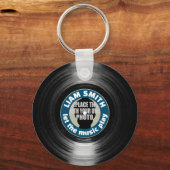 画像またはフォトビニールレコード キーホルダー (裏面)