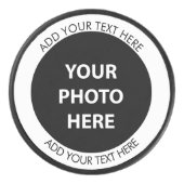 画像や写真をアップロードしてテキストを追加 – カスタマイズ アイスホッケーパック (正面)