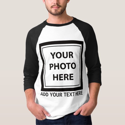 画像や写真をアップロードしてテキストを追加 – カスタマイズ Tシャツ (正面)