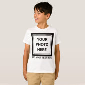 画像や写真をアップロードしてテキストを追加 – カスタマイズ Tシャツ (正面フル)