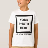 画像や写真をアップロードしてテキストを追加 – カスタマイズ Tシャツ (正面)