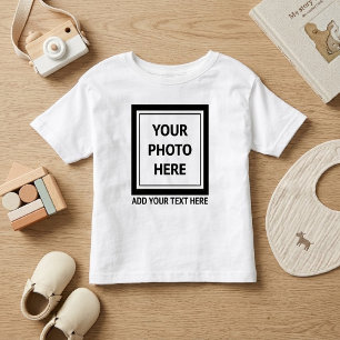 画像をアップロードしてテキストを追加 – カスタマイズ トドラーTシャツ