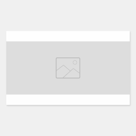 画像を使用した矩形シール 長方形シール (正面)