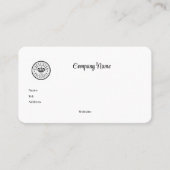 画像を追加できるカスタマイズ可能なビジネスまたはサービス 名刺 (正面)