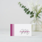 画像コンサルタント美しいカラーキュラシブモノグラム 名刺 (スタンド正面)