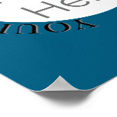 画像シンプルはこちら、写真の編カスタム集文字 ポスター (角)