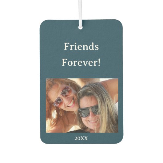 画像パーソナライズされたと永遠の友だち カーエアーフレッシュナー (正面)