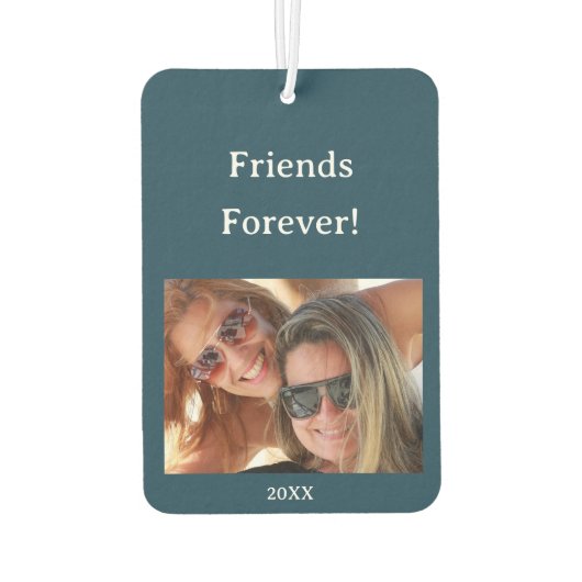 画像パーソナライズされたと永遠の友だち カーエアーフレッシュナー (裏面)