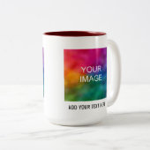 画像フォトビジネスロゴの追加文字テンプレート ツートーンマグカップ (正面右)