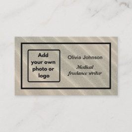 画像フォトロゴのミニマルなフリーランサーを追加 名刺