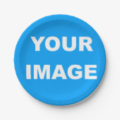 画像フォトロゴの追加 ペーパープレート (正面)