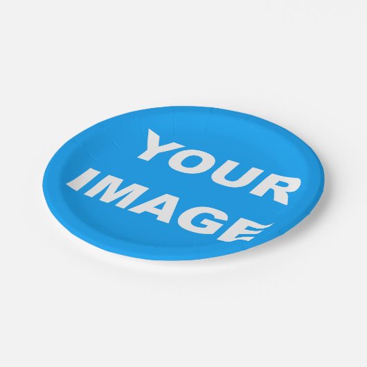 画像フォトロゴの追加 ペーパープレート (アングル)