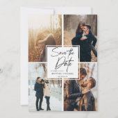 画像モダンコラージュ日付の保存 セーブザデート (正面)