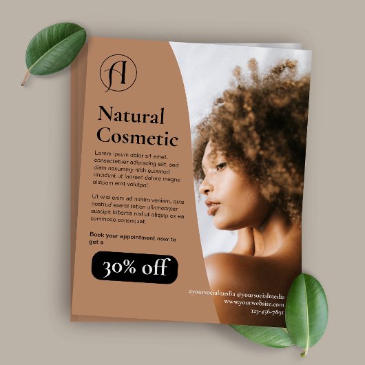 画像モダン美しいサロンチラシ チラシ