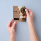 画像モダン美しいサロンチラシ チラシ (手)