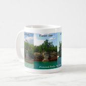 画像化された岩石国立湖岸湾 コーヒーマグカップ (正面左)