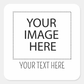 画像文字のロゴをここに追加する独自のカッコいいデザイン スクエアシール