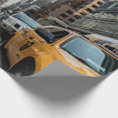 画像的なニューヨークシティの黄色いタクシー ラッピングペーパー (角)