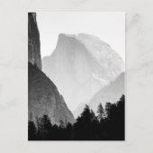 画像的な半分のドームの石の顔|ヨセミテの谷 ポストカード (正面)