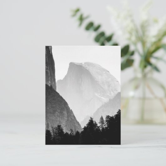 画像的な半分のドームの石の顔|ヨセミテの谷 ポストカード (スタンド正面)