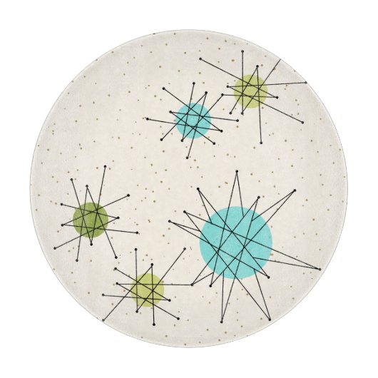 画像的な原子スターバストのまな板 カッティングボード (正面)