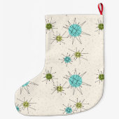 画像的な原子スターバストのクリスマスのストッキング ラージクリスマスストッキング (裏面)