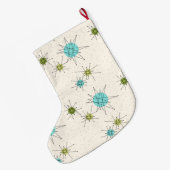 画像的な原子スターバストのクリスマスのストッキング ラージクリスマスストッキング (裏面 (吊り時))