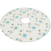 画像的な原子スターバストのクリスマスツリーのスカート ブラッシュドポリエステルツリースカート (アングル)