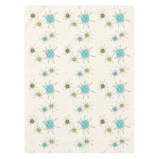 画像的な原子スターバストのテーブルクロス テーブルクロス (正面)