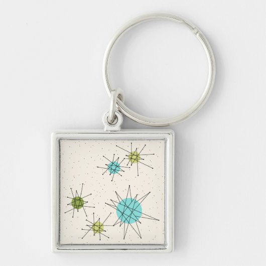 画像的な原子スターバストの報酬Keychain キーホルダー (正面)