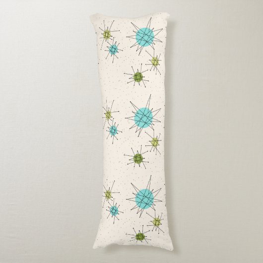 画像的な原子スターバストの抱き枕 ボディピロー (正面縦)