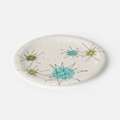 画像的な原子スターバストの紙皿 ペーパープレート (アングル)